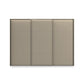 Rauch Haven 3 Door Slider Wardrobe with Décor Doors & Lights - Front view