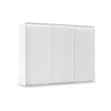 Rauch Haven 3 Door Slider Wardrobe with Décor Doors & Lights in White