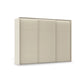 Rauch Haven 3 Door Slider Wardrobe with Décor Doors & Lights in Champagne