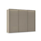 Rauch Haven 3 Door Slider Wardrobe with Décor Doors & Lights in Fango