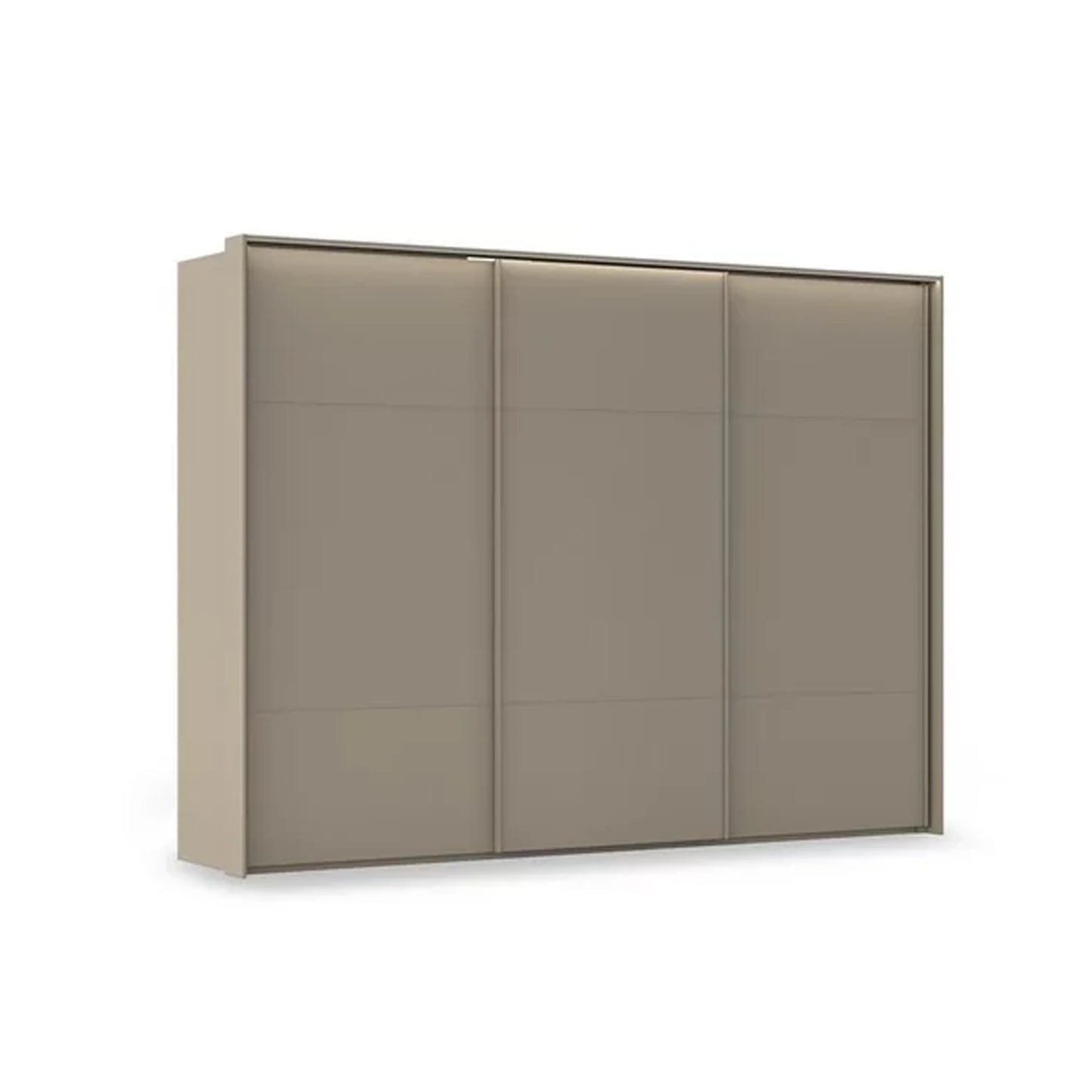 Rauch Haven 3 Door Slider Wardrobe with Décor Doors & Lights in Fango