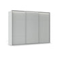 Rauch Haven 3 Door Slider Wardrobe with Décor Doors & Lights in Silk Grey