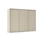 Rauch Haven 3 Door Slider Wardrobe with Décor Doors in Champagne