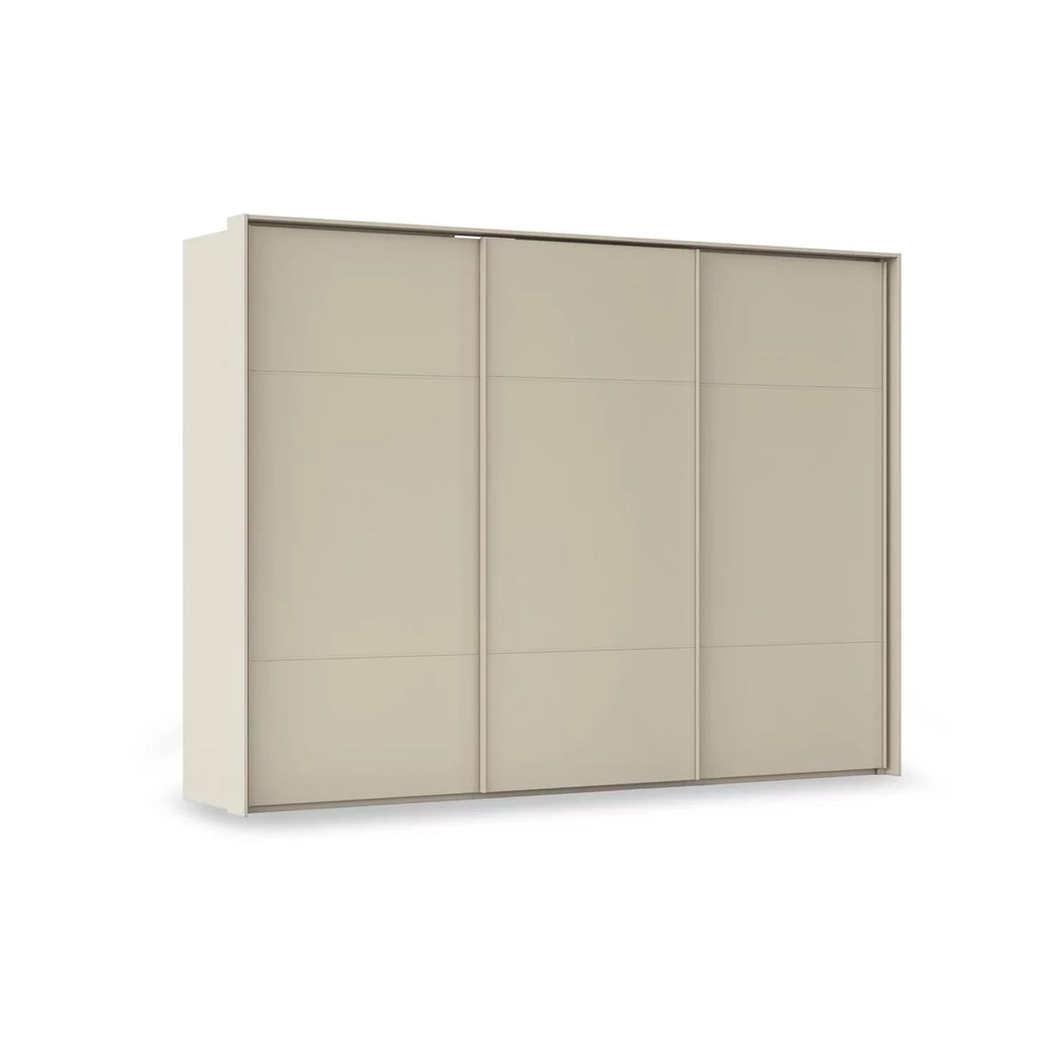 Rauch Haven 3 Door Slider Wardrobe with Décor Doors in Champagne