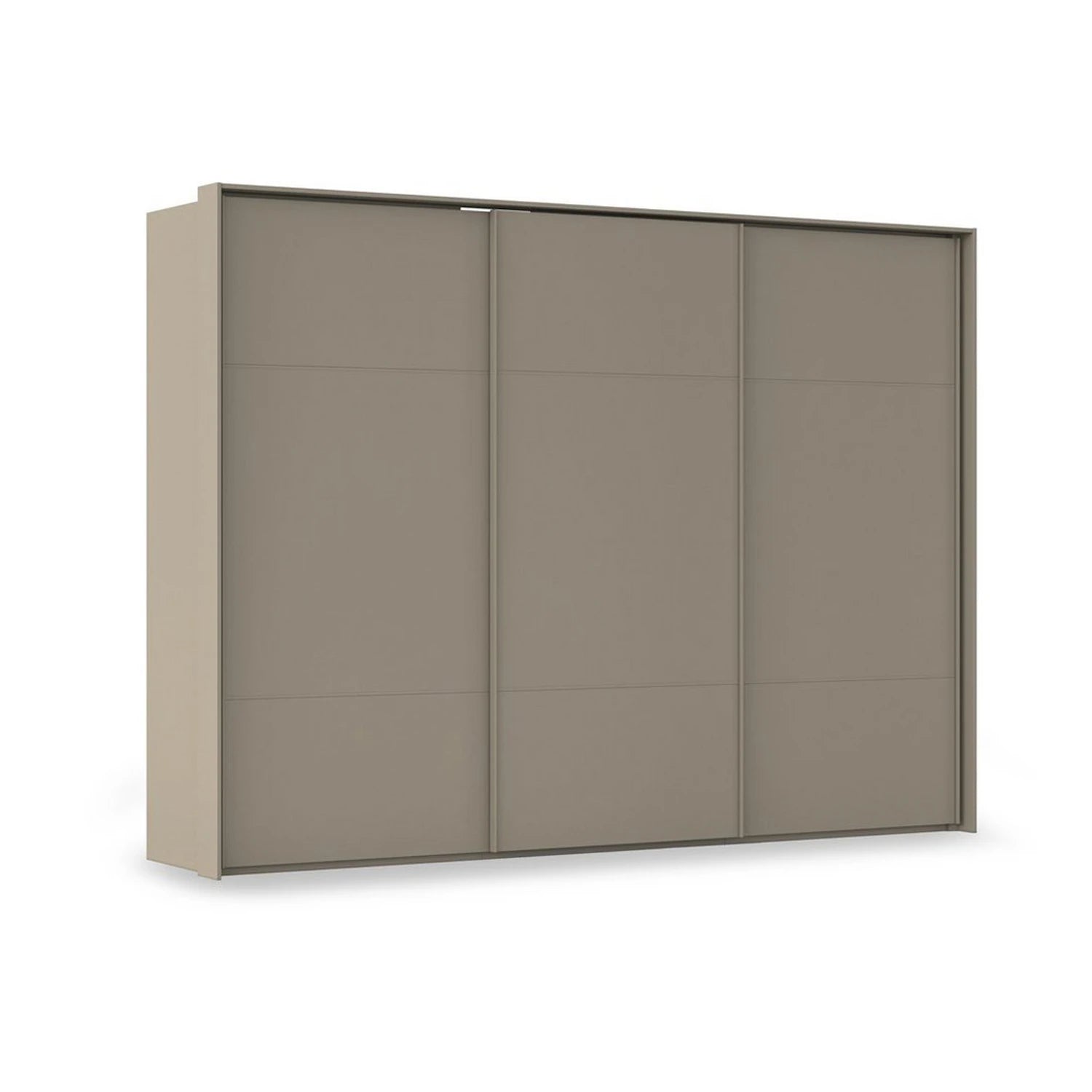 Rauch Haven 3 Door Slider Wardrobe with Décor Doors in Fango