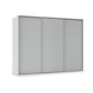 Rauch Haven 3 Door Slider Wardrobe with Décor Doors in Silk Grey