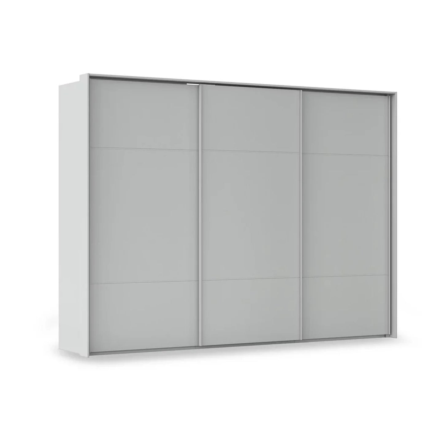 Rauch Haven 3 Door Slider Wardrobe with Décor Doors in Silk Grey