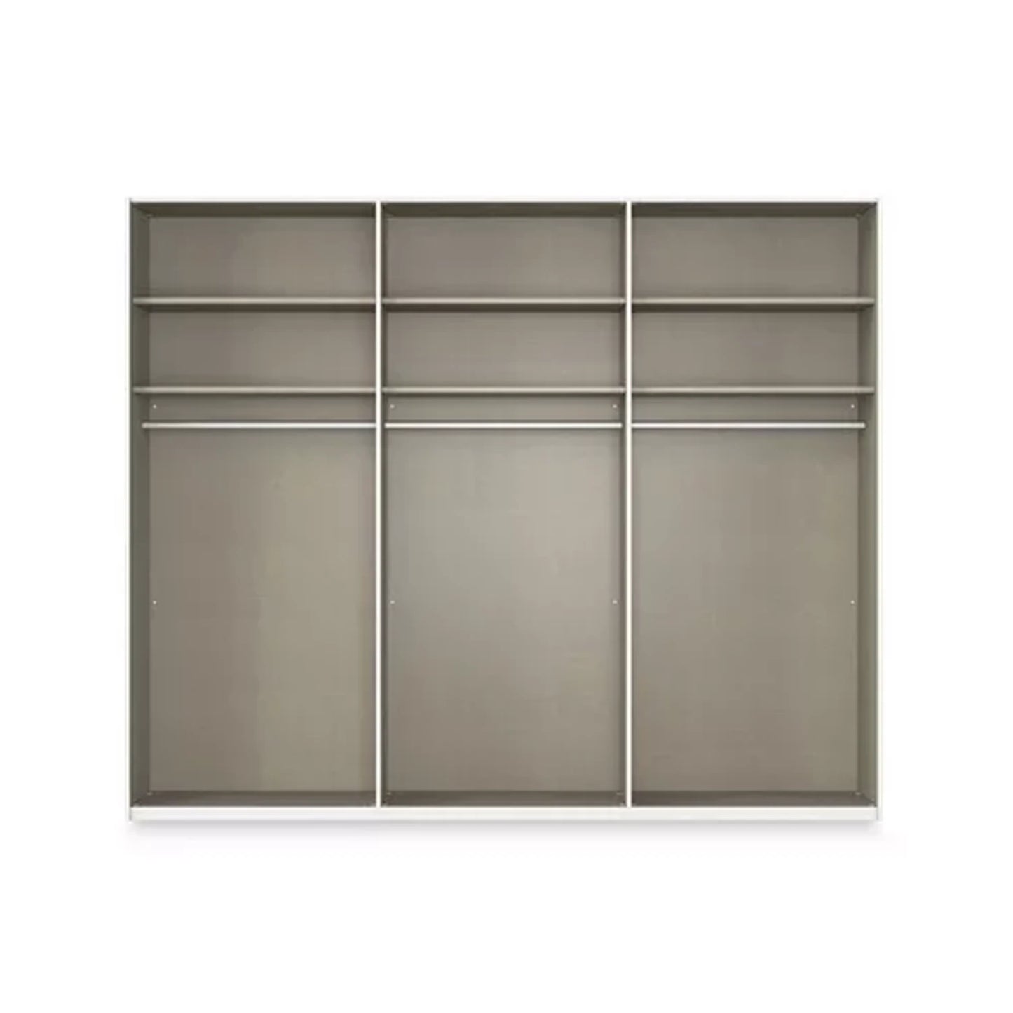 Rauch Haven 3 Door Slider Wardrobe with Glass Doors - Internal Compartment