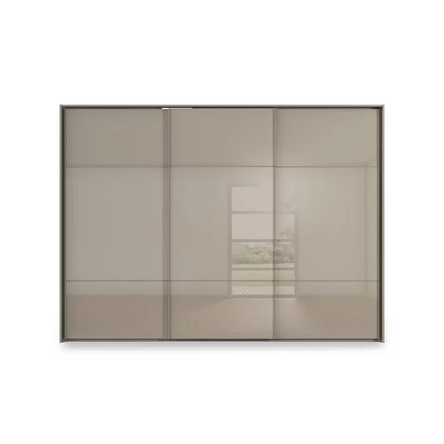 Rauch Haven 3 Door Slider Wardrobe with Glass Doors - Front view