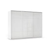 Rauch Haven 3 Door Slider Wardrobe with Glass Doors in White