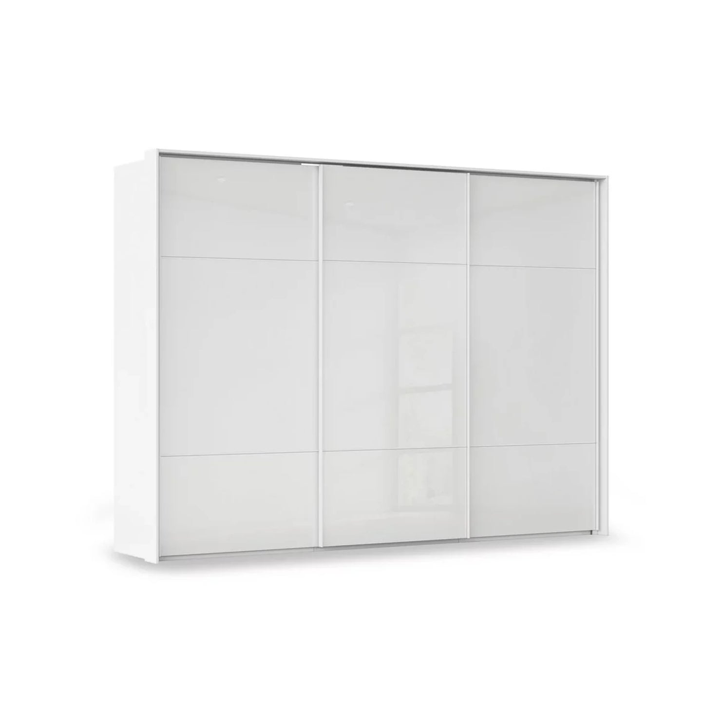Rauch Haven 3 Door Slider Wardrobe with Glass Doors in White