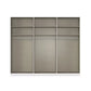 Rauch Haven 3 Door Slider Wardrobe with 2 Glass Doors, 1 Mirror Door & Lights - Internal Compartment