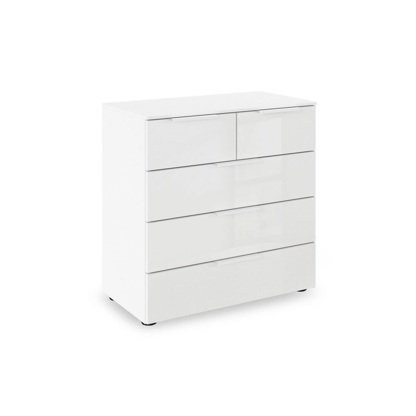 Rauch Haven 3+2 Drawer Chest with Glass Front in White