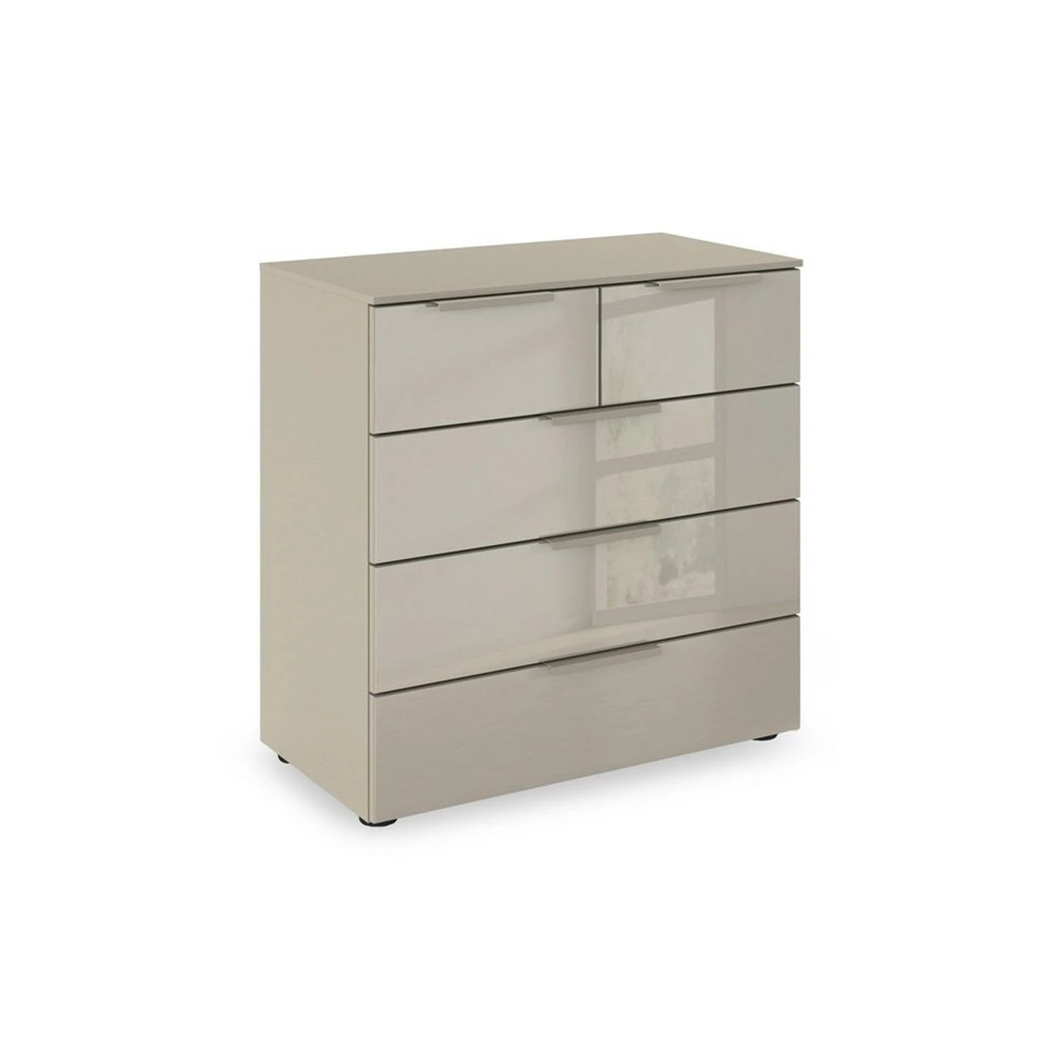 Rauch Haven 3+2 Drawer Chest with Glass Front in Fango