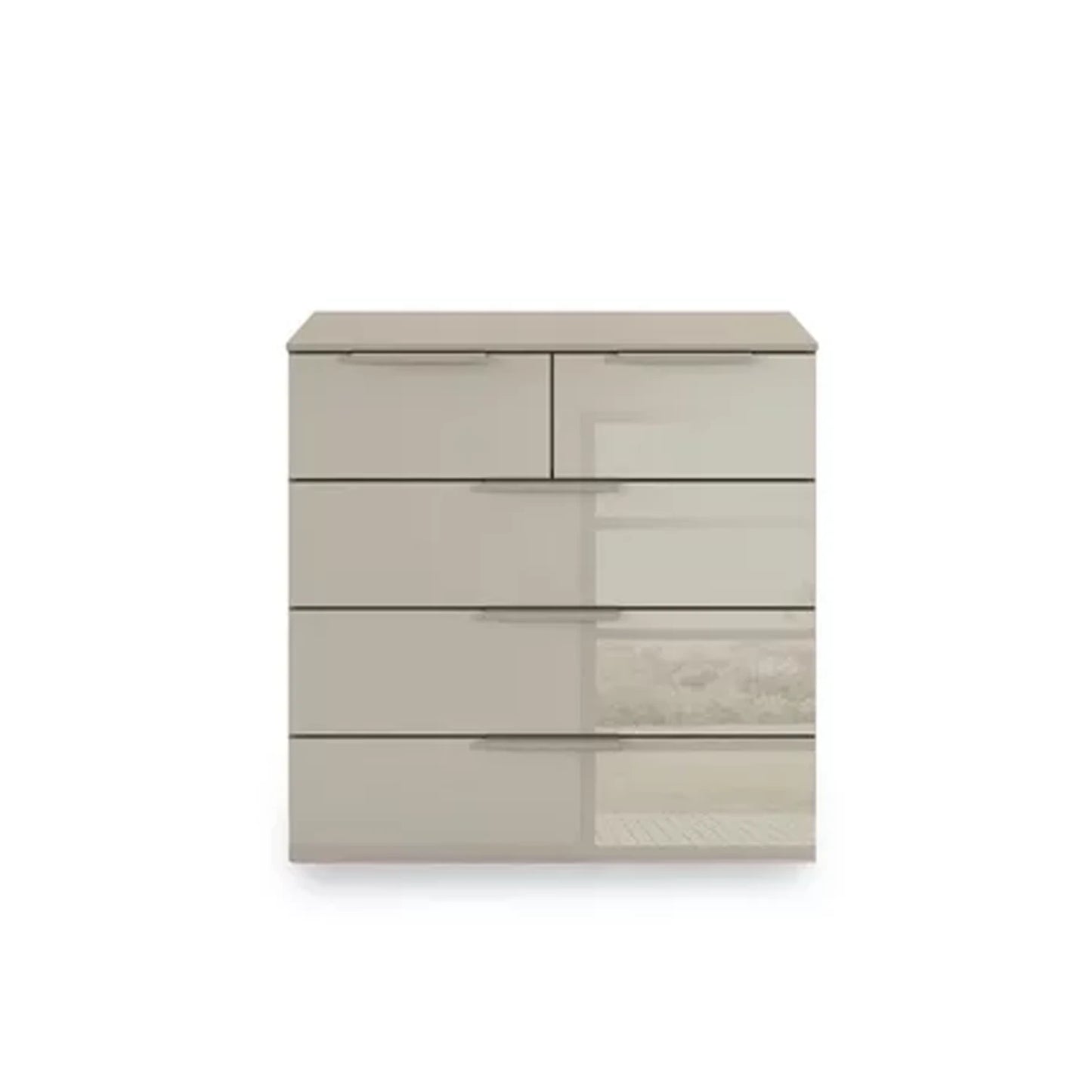 Rauch Haven 3+2 Drawer Chest with Glass Front - Front view