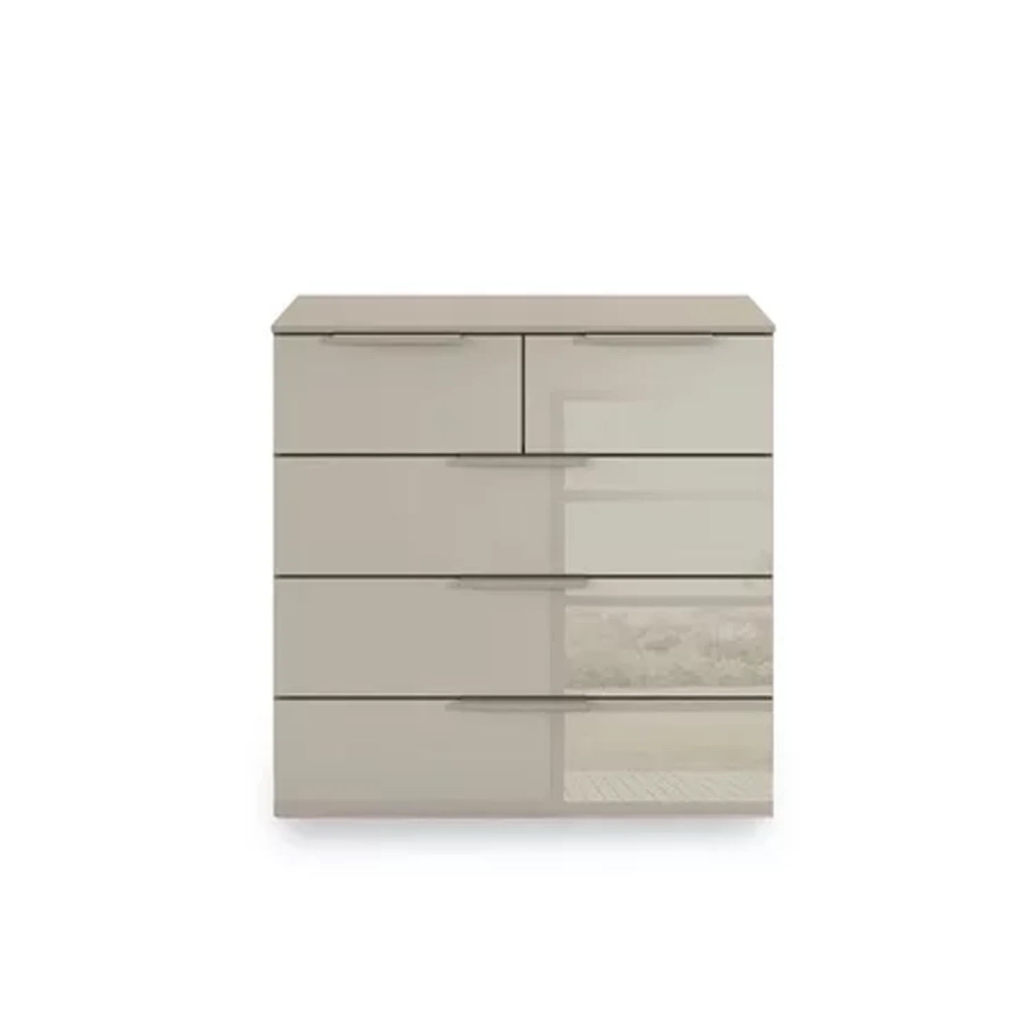Rauch Haven 3+2 Drawer Chest with Glass Front - Front view