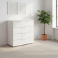 Rauch Heaven 3+2 Drawer Décor Chest in Alpine White styled in a modern room