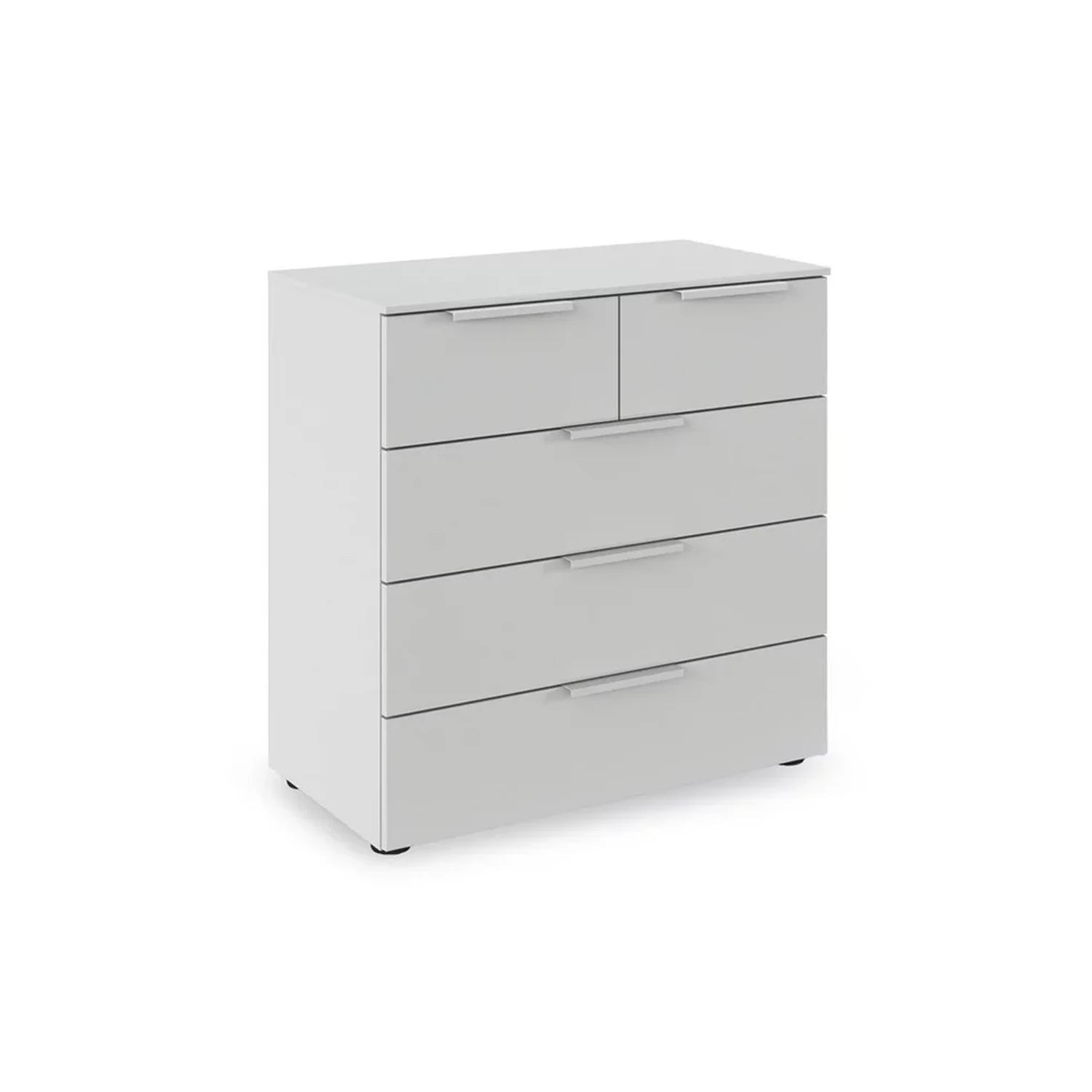 Rauch Haven 3+2 Drawer Décor Chest in Silk Grey