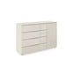 Rauch Heaven 4 Drawer 1 Door Glass Chest with Glass Top and Front in Champagne
