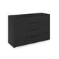 Rauch Heaven 4 Drawer 2 Door Décor Chest in Black
