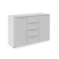 Rauch Heaven 4 Drawer 2 Door Décor Chest in Silk Grey