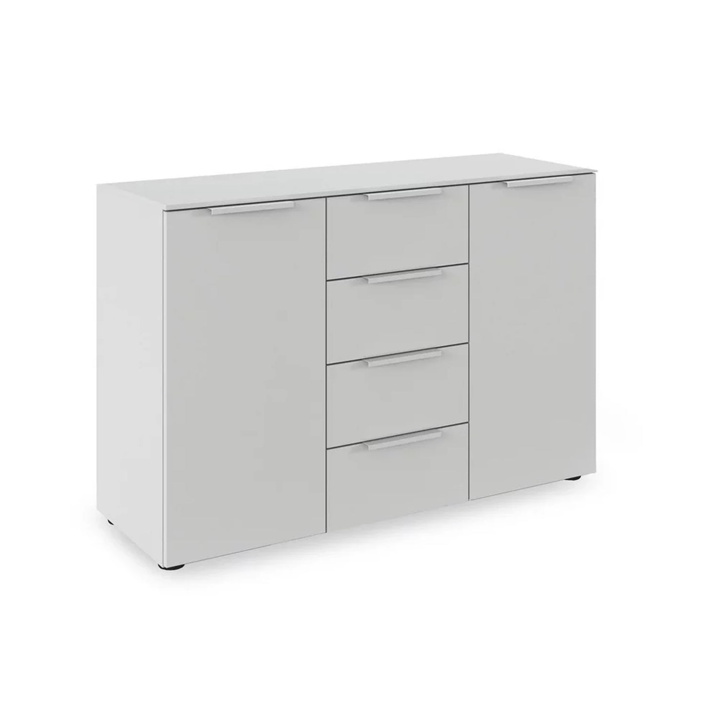 Rauch Heaven 4 Drawer 2 Door Décor Chest in Silk Grey