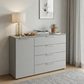 Rauch Heaven 4 Drawer 1 Door Décor Chest - Styled in a Bedroom