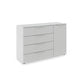 Rauch Heaven 4 Drawer 1 Door Décor Chest in Silk Grey