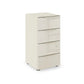 Rauch Haven 40cm 4 Drawer Chest with Glass Top and Front in Champagne