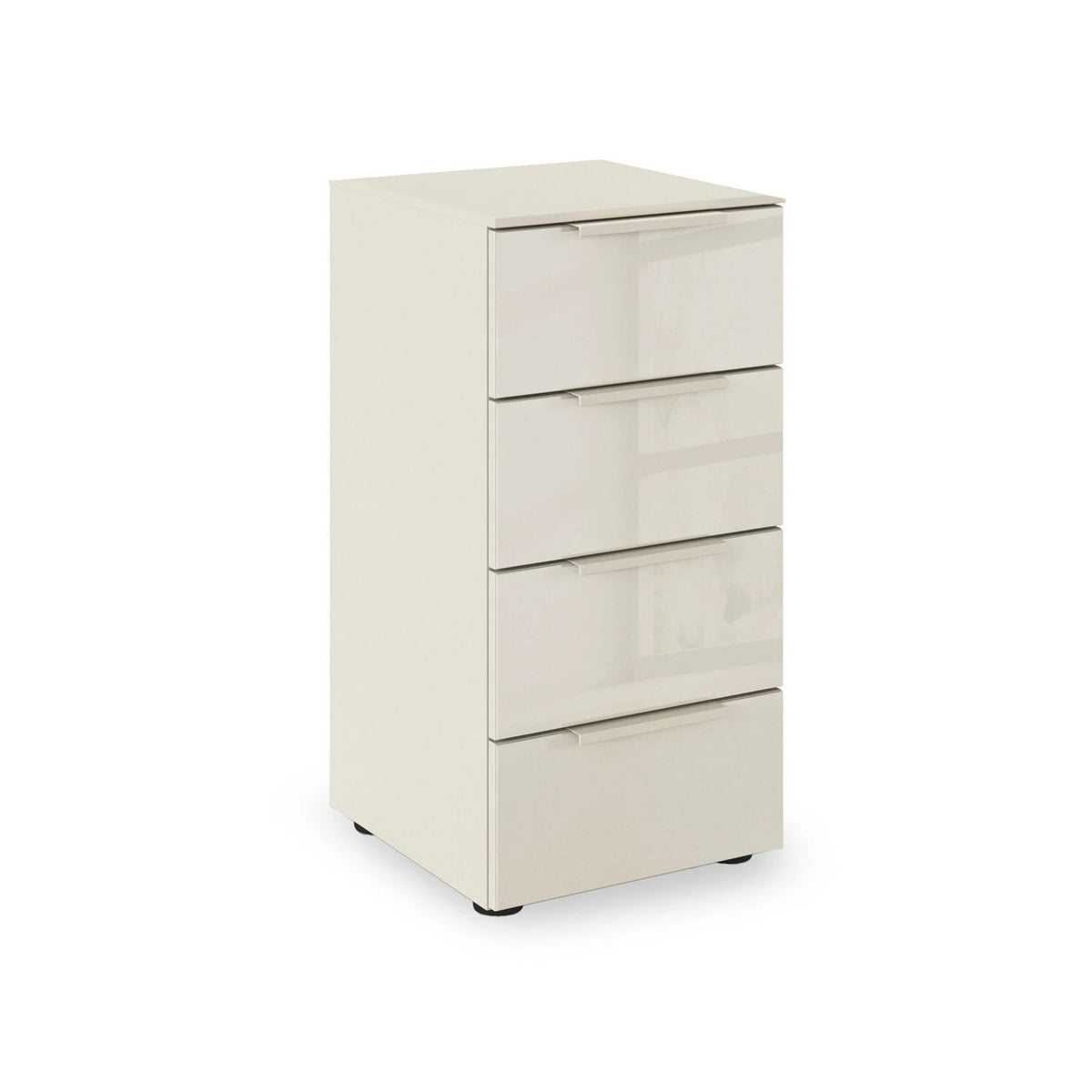 Rauch Heaven 40cm 4 Drawer Chest with Glass Front in Champagne