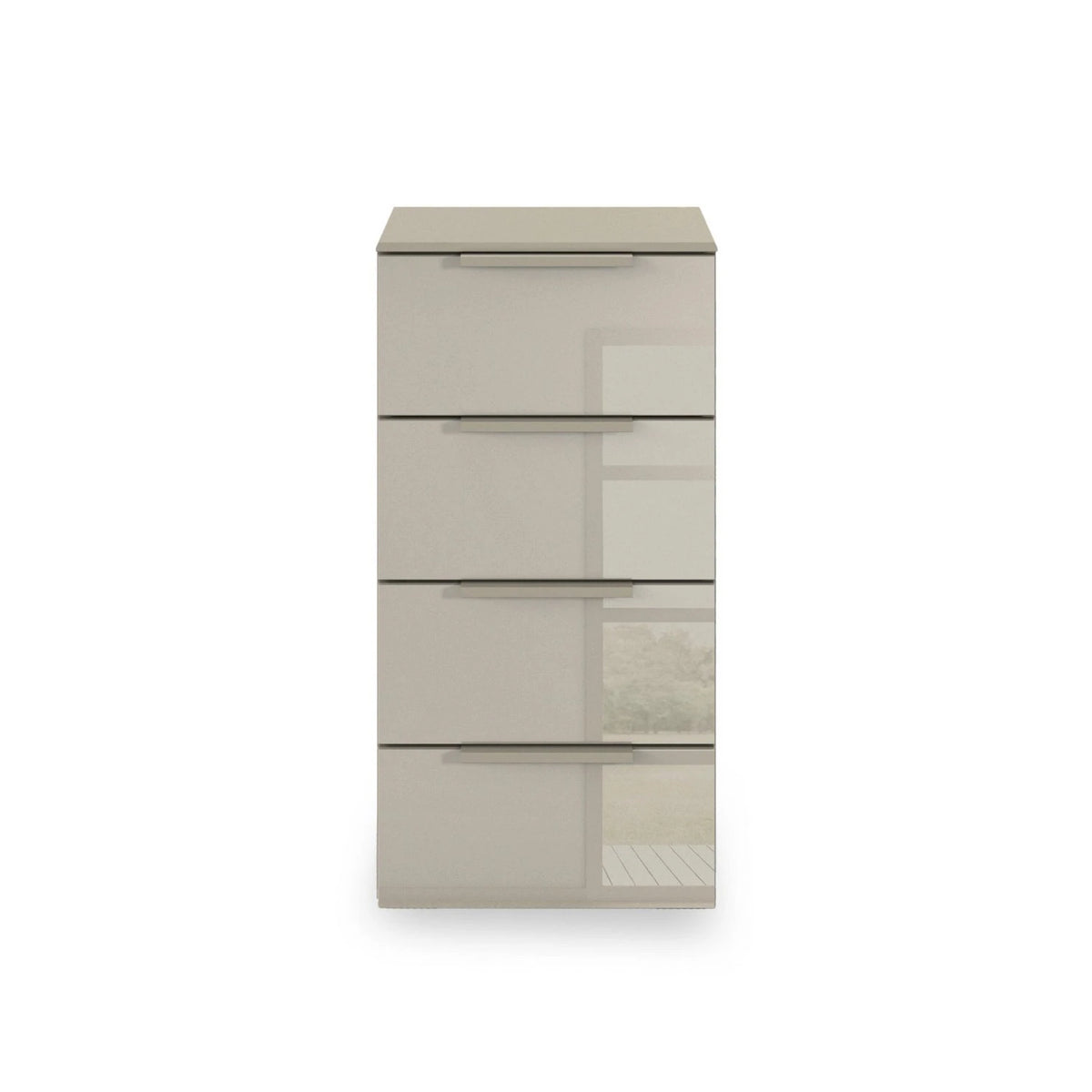 Rauch Heaven 40cm 4 Drawer Chest with Glass Front - Front view