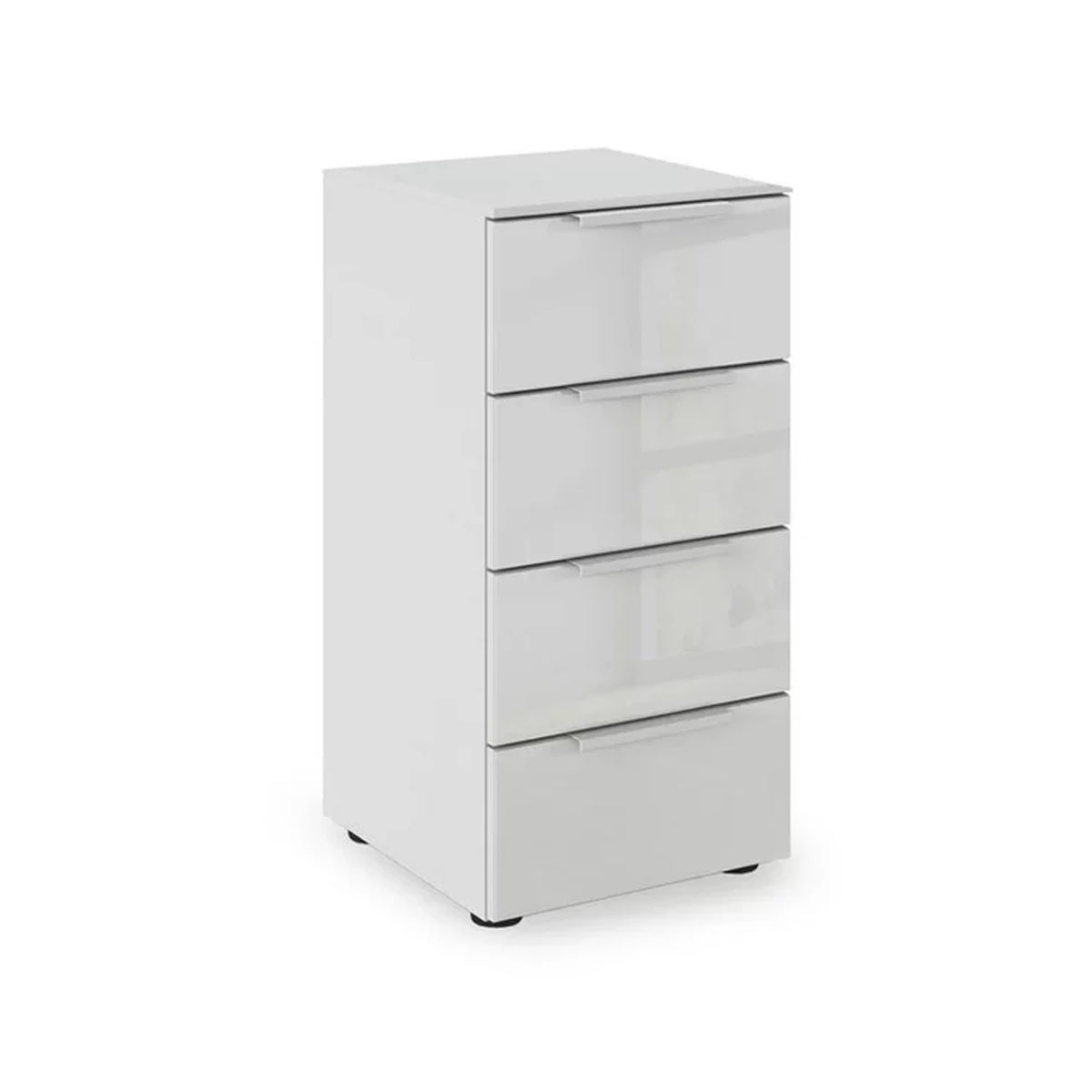 Rauch Heaven 40cm 4 Drawer Chest with Glass Front in Silk Grey