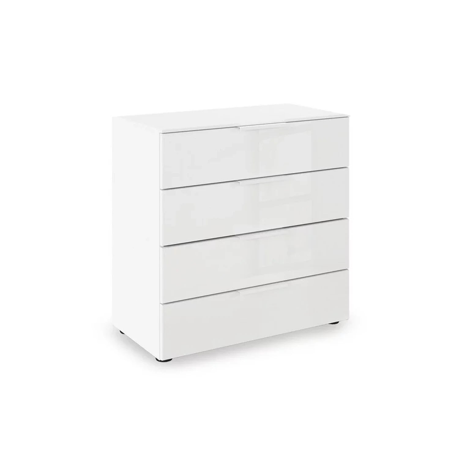 Rauch Heaven 80cm 4 Drawer Chest with Glass Front in White