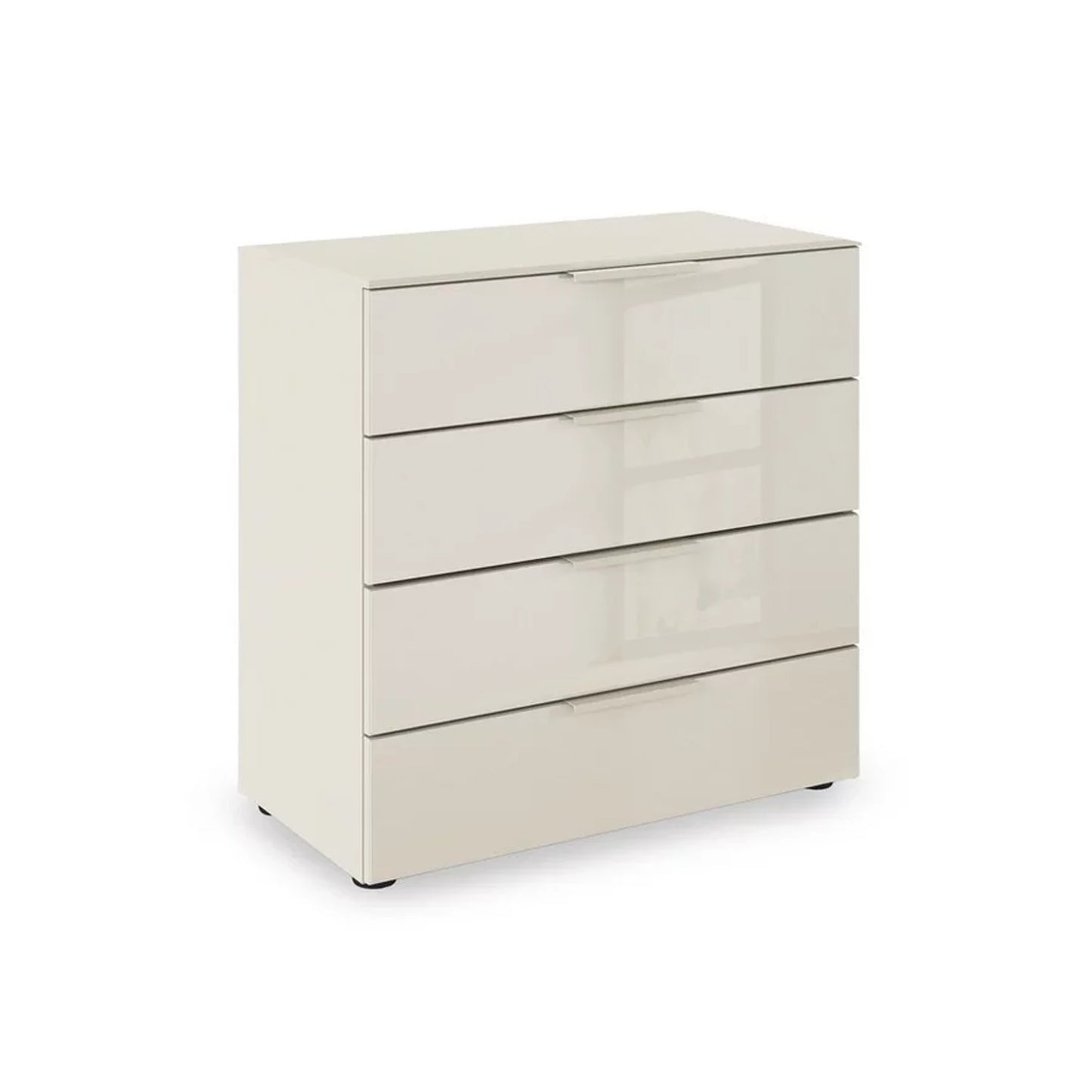 Rauch Heaven 80cm 4 Drawer Chest with Glass Front in Champagne