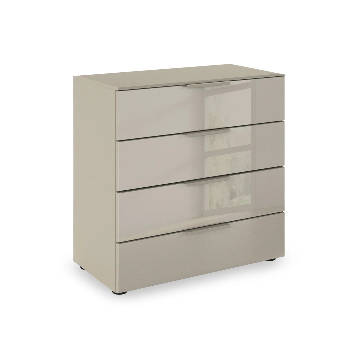Rauch Heaven 80cm 4 Drawer Chest with Glass Front in Fango