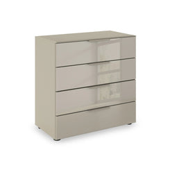 Rauch Heaven 80cm 4 Drawer Chest with Glass Front in Fango
