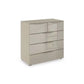 Rauch Heaven 3+2 Drawer Chest with Glass Top and Front in Fango