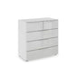 Rauch Heaven 3+2 Drawer Chest with Glass Top and Front in Silk Grey