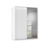 Rauch Haven 2 Door Slider Wardrobe with 1 Décor Door, 1 Mirror Door and Lights in White
