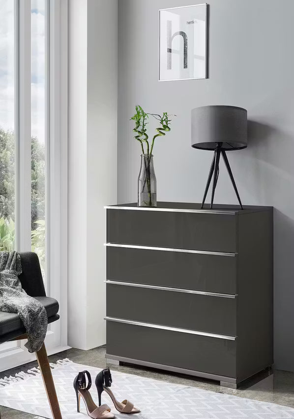 Luxury German bedside chest with coordinated Santa styling
