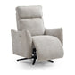 Shanghai Natural Chenille Fabric Power Swivel Recliner Chair - Recline