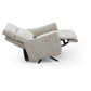 Shanghai Natural Chenille Fabric Power Swivel Recliner Chair - Fully Reclined