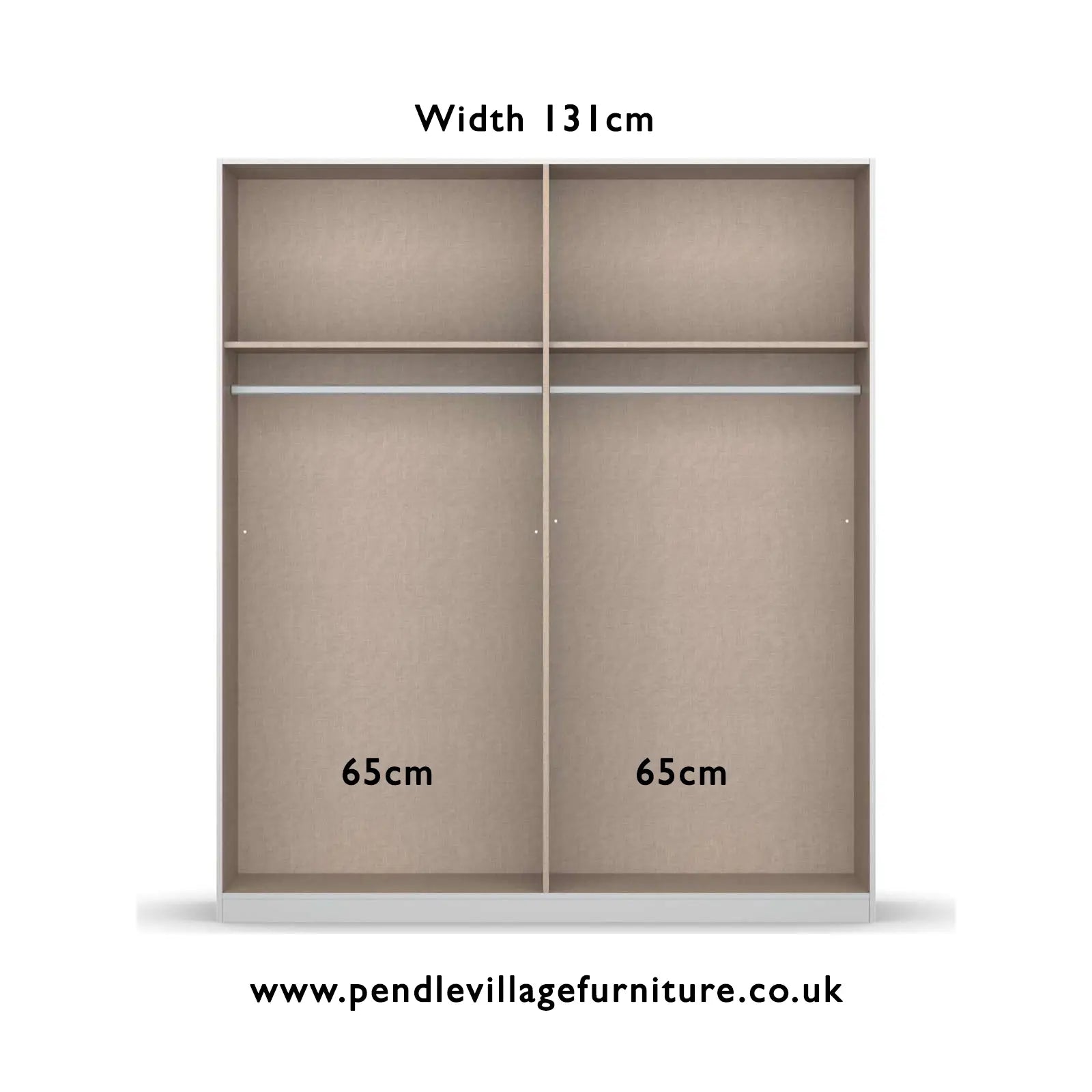 Smart Small Artisan Oak & Metallic Grey Sliding Door Wardrobe - Pendle Village Furniture