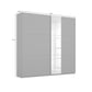 Metallic Grey Smart Small Sliding Door Wardrobe - Pendle Village Furniture