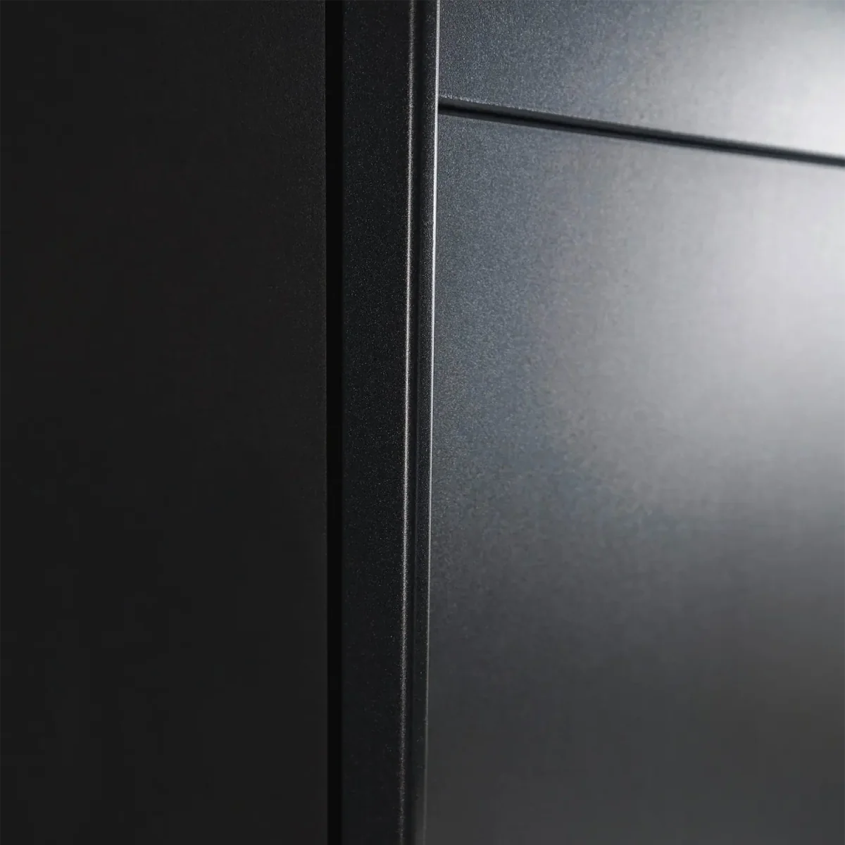 Metallic Grey Smart Small Sliding Door Wardrobe - Pendle Village Furniture