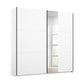 Smart Small White Sliding Door Wardrobe - Pendle Village Furniture