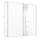 Smart Small White Sliding Door Wardrobe - Pendle Village Furniture