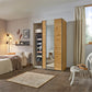 Smart Small Artisan Oak Sliding Door Wardrobe - Pendle Village Furniture