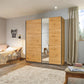 Smart Small Artisan Oak Sliding Door Wardrobe - Pendle Village Furniture