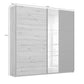 Smart Small Artisan Oak & Metallic Grey Sliding Door Wardrobe - Pendle Village Furniture